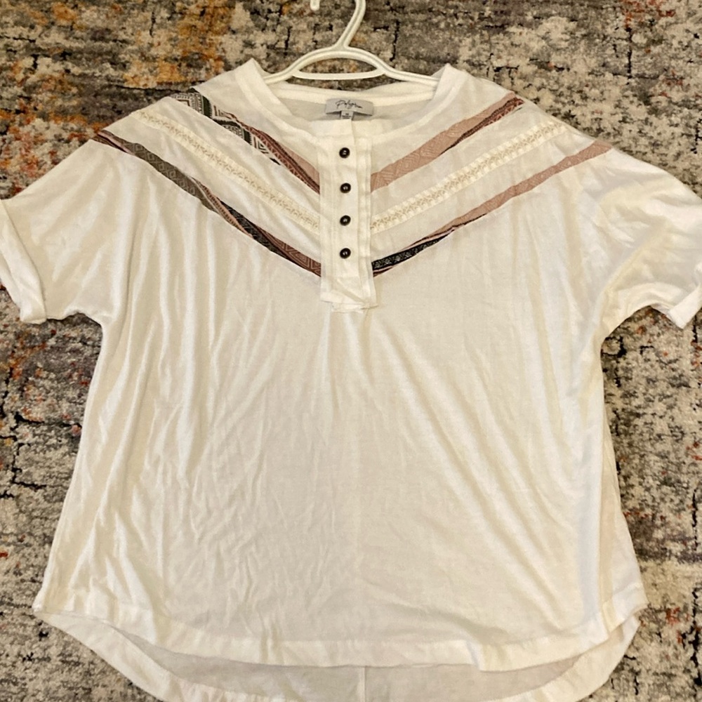 White Accented Top